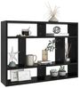 vidaXL Wandregal Schwarz 75x16x55 cm Holzwerkstoff 803003 Bild 3