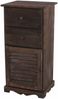 Kommode, 81 x 40 x 32 cm, Shabby-Look, Vintage ~ braun Bild 3