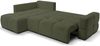 Selsey 'Taremi' Ecksofa mit Chenillebezug, Schlaffunktion und Stauraum, Olivgrün, beidseitig Bild 3