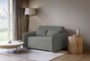 Selsey 'Duelia' Schlafsofa 2-Sitzer mit Bettkasten, Chenille hydrophob, Dunkelgrau Bild 3