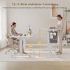 Devoko Höhenverstellbarer Schreibtisch 120x80cm mit Typ-C Ladeanschluss, Schreibtisch Höhenverstellbar Elektrisch, Mobiler Elektrisch Computertisch mit Kabel Management Tray, Weiß Bild 4