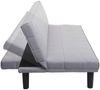 Mendler Schlafsofa HWC-J17, Klappsofa mit Schlaffunktion aus Stoff/Textil, Grau, 165cm Bild 3