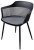 riess-ambiente Stuhl AIRE schwarz (Einzelartikel, 1 St), Esszimmer · Kunststoff · Metall · Outdoor · Balkon Bild 2