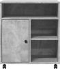 vidaXL Druckerständer mit Rollen Betongrau 60x50x67 cm 840628 Bild 5