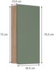 Hängeschrank Izan Grün/Goldkraft Eiche 36.6 x 76.6 cm Vicco Bild 2