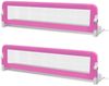 Kleinkind Bettschutzgitter 2 Stück Rosa 150x42 cm Bild 2