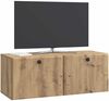 vidaXL Wandmontierter TV-Schrank 78,5 x 31 x 30 cm Artisan-Eiche 899234 Bild 2