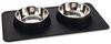Beeztees Napf-Set Dinner Set Silikon Inox Dex schwarz Bild 3
