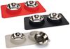 Beeztees Napf-Set Dinner Set Silikon Inox Dex schwarz Bild 2