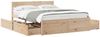 vidaXL Massivholzbett ohne Matratze 150x200 cm Kiefernholz 3282345 Bild 2