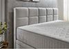 Boxbett Wicky / BX2590 Wien, Polyester, Stoff, Silber, 180 x 114 x 213 cm Bild 4