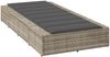vidaXL Sonnenliege mit schwebender Auflage Hellgrau Poly Rattan 4104207 Bild 5