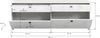 Xonox Stone Lowboard (B/H/T: 180/62/40 cm) in Marmor weiß Nachbildung Bild 4