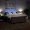 vidaXL Boxspringbett mit Matratze Dunkelbraun 200x200 cm Stoff 3288291 Bild 5