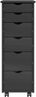 vidaXL Rollschrank Mit Rad Grau 34 x 39 x 93,5 cm Massivholz Kiefer 42028366 Bild 5