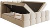 Selsey 'Cloudy' Boxbett mit Bettkästen, Matratze, Topper, Bouclé-Bezug, hellbeige, 140x200 cm Bild 4