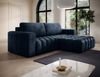 Eltap 'Bonett' Ecksofa mit Schlaffunktion, 92 x 175 x 250 cm, Dunkelblau, Rechts Bild 4