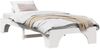 vidaXL Bettrahmen Weiß 75 x 190 cm Massives Kiefernholz 872972 Bild 2