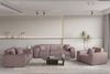 Sofa Designersofa CELES PREMIUM 2-Sitzer in Stoff Scala Lavendel Bild 3