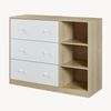 Wickelkommode Beldinupp mit Wickelaufsatz 93 x 110 x 55 cm Eicheoptik/Weiß [en. casa] Bild 3