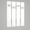 Alphamoebel 2947 Anita Garderobe Garderobenpaneel Garderobenleiste Garderobenhaken Flurgarderobe, Holz, hängend, Weiß, 4 Haken, 64,7 x 80 x 3,6 cm Bild 5