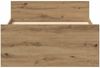 vidaXL Bettgestell ohne Matratze Artisan-Eiche 75x190 cm Holzwerkstoff 862311 Bild 5