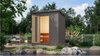 Karibu Sauna Hytti 1 terragrau mit 9 kW Bio-Ofen mit externer Steuerung Bild 3