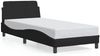 vidaXL Bettgestell mit Kopfteil "Dover" Schwarz 80x200 cm Stoff 373067 Bild 2
