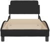 vidaXL Bettgestell mit Kopfteil "Dover" Schwarz 80x200 cm Stoff 373067 Bild 4