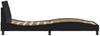 vidaXL Bettgestell mit Kopfteil "Dover" Schwarz 80x200 cm Stoff 373067 Bild 5