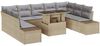 vidaXL Garten-Sofa-Set mit Speicher 10 pcs Beige Poly Rattan 3357983 Bild 2