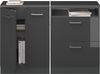 Küchenschrank für Dachschrägen R-Line Anthrazit Hochglanz 120 cm 2er Set Schrankkorpuss 60 cm Tiefe Vicco Bild 5