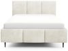Polsterbett Schlafzimmerbett MIAMI Komplettset 140x200cm in Stoff Coral Ecru Bild 3