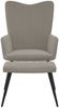 Relaxsessel mit Hocker Hellgrau Samt, Drehbar [327688] Bild 3
