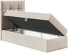 Boxspringbett 'Minvan 2' links, rot, 100x200 cm Bild 3