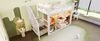 Halbhohes Bett 90x200 cm mit 2 Schubladen – Offener Kleiderschrank mit mehrfarbiger LED-Beleuchtung Bild 5