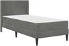 vidaXL Bettgestell mit Matratze Dunkelgrau 80 x 200 cm Samt 3414826 Bild 3