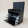 BOXIMO Schuhschrank Shoe cabinet with seating and pull-out shelves VAULT, 57 x 30 x 53 cm (Schuhschrank VAULT mit Sitzbank) Bild 4