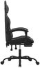 vidaXL Gaming-Stuhl mit Fußstütze Schwarz und Grau Kunstleder [3143882] Bild 4