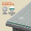 CASARIA® Polyrattan Beistelltisch 50x50x45cm Grau Bild 5