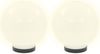 vidaXL LED-Gartenleuchten 4 Stk. Kugelförmig 20 cm PMMA 277141 Bild 3