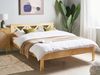 Bett mit Lattenrost TANNAY 160 x 200 cm Holz Heller Holzfarbton Bild 3