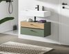 welltime Waschbeckenunterschrank VANN, Breite 75cm, hängende, 2 Schubkästen, mit Siphonausschnitt (individuell mit weiteren Artikel der Serie VANN kombinierbar) Waschtisch, Waschbeckenschrank, Kommode, Schrank, Badezimmer, Bad Bild 2