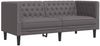 vidaXL 2-tlg. Chesterfield-Sofa-Set Grau Kunstleder 3209277 Bild 5