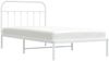 vidaXL Bettgestell mit Kopfteil Metall Weiß 107x203 cm 352623 Bild 5