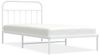 vidaXL Bettgestell mit Kopfteil Metall Weiß 107x203 cm 352623 Bild 2