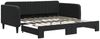 vidaXL Tagesbett Ausziehbar Schwarz 90x190 cm Samt 3197078 Bild 2