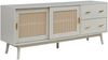 Fernsehschrank Susa mit Polyrattan-Front 160x40x65 cm Beige [en. casa] Bild 2