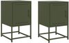 vidaXL Nachttische 2 Stk. Olivgrün 36x39x60,5 cm Stahl 846455 Bild 2