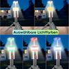 shop'n smile ideoon LED Baustrahler Outdoor Mobiler Akku Strahler mit Stativ dimmbar RGB 180° schwenkbar, LED, Akku 6000mAh, Stativ 32–115 cm, Powerbank, Aufstell-&Hängefunktion Bild 3